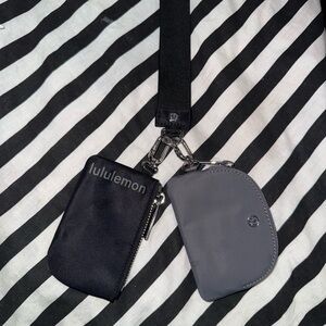 Lululemon Athletica Black and Gray Pouch Set‎